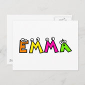 Emma Postkarte (Vorne/Hinten)