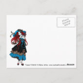 Emma Rockabilly Swallow Tattoo Angel Postcard Postkarte (Rückseite)