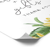 EMMA Rustic Sunflower Country Cards und Geschenksi Poster (Ecke)