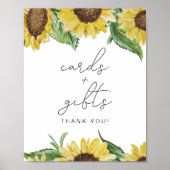 EMMA Rustic Sunflower Country Cards und Geschenksi Poster (Vorne)
