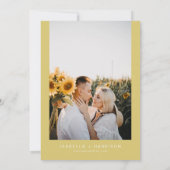 EMMA Rustic Watercolor Sonnenblumen Country Weddin Einladung (Rückseite)