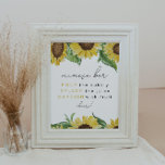 EMMA Rustikales Land Sonnenblumen Mimosa Bar Zeich Poster<br><div class="desc">Dieses Mimosa-Bar zeichnet sich durch rustikale Aquarellblumen und einen sauberen Script-Schriftart aus. Dieses Schild ist perfekt für Ihr Land Scheune oder Herbst themed Veranstaltung.</div>