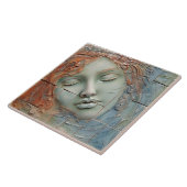 EMMA Sage Abstract Square Collection Faux Relief Fliese (Seite)