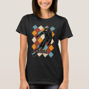 Emma Skipisten Vintager Skifahrername T-Shirt