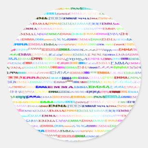 Emma Text Design II Sticker