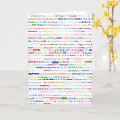 Emma Text Design II Vertikale Grußkarte Karte (Gelbe Blume)