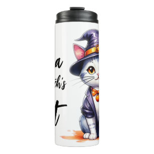 Emma The Hexe's Cat Halloween Thermosbecher