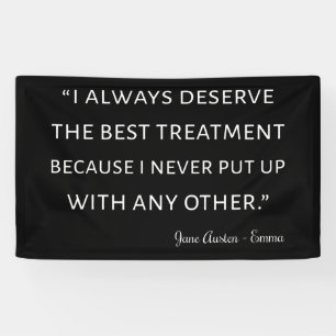 Emma von Jane Austen Quote II Banner