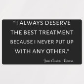 Emma von Jane Austen Quote II Etiketten (Design 2)