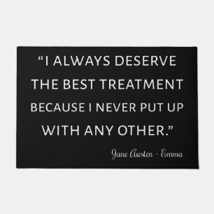 Emma von Jane Austen Quote II Fußmatte