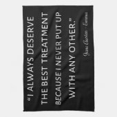 Emma von Jane Austen Quote II Geschirrtuch (Vertikal)