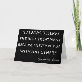 Emma von Jane Austen Quote II Karte