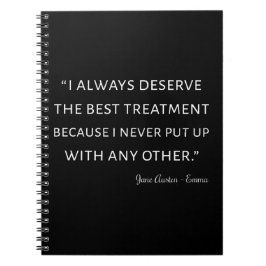 Emma von Jane Austen Quote II Notizblock