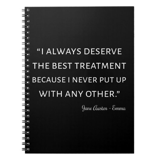 Emma von Jane Austen Quote II Notizblock (Vorderseite)