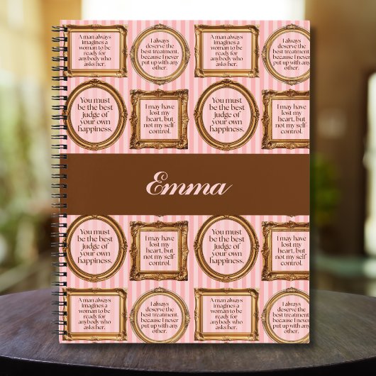 Emma von Jane Austen Quotes Personalisiert Journal Notizblock