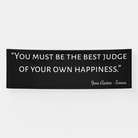 Emma von Jane Austen Zitat I Banner (Horizontal)
