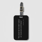 Emma von Jane Austen Zitat I Gepäckanhänger (Vorderseite Vertikal)