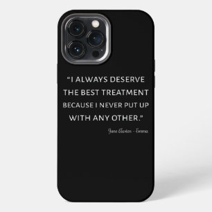 Emma von Jane Austen Zitat II iPhone 13 Pro Max Hülle