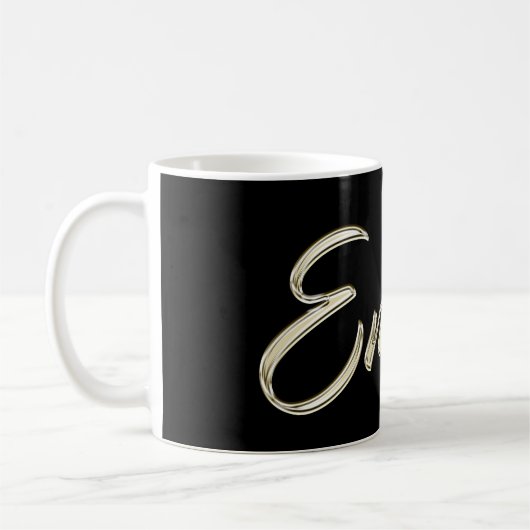 Emma white gold Handwriting Tasse Kaffeetasse (Links)