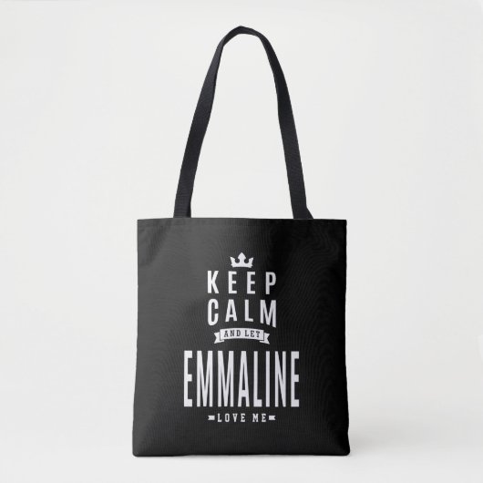 Emmaline Personalisiert Name Geburtstagsgeschenk Tasche (Vorderseite)