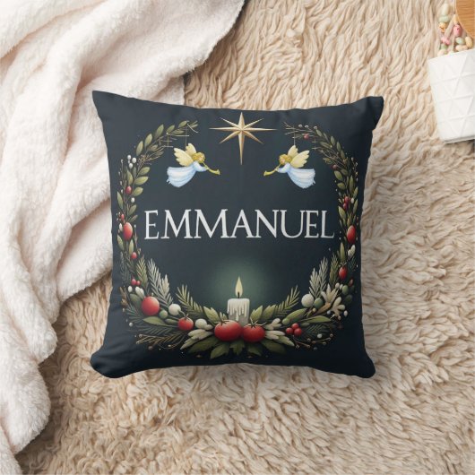Emmanuel Christmas Engel Kissen (Decke)