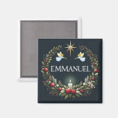 Emmanuel Christmas Engel Magnet (Vorderseite/Rückseite)