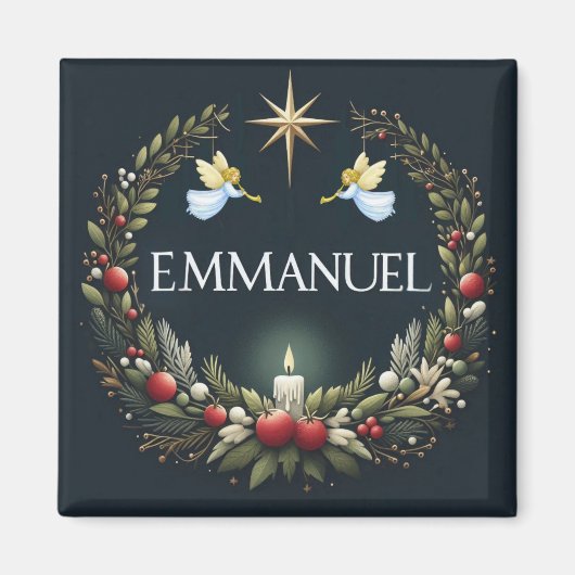 Emmanuel Christmas Engel Magnet (Vorne)