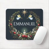 Emmanuel Christmas Engel Mousepad (Mit Mouse)
