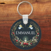 Emmanuel Christmas Engel Schlüsselanhänger (Rückseite)