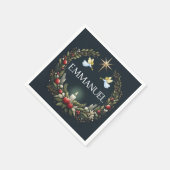 Emmanuel Christmas Engel Serviette (Ecke)
