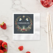 Emmanuel Christmas Engel Serviette (Beispiel)