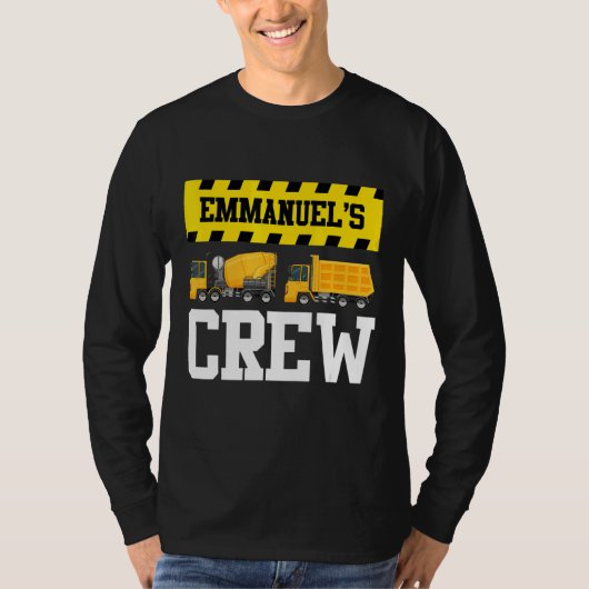 Emmanuel Construction Crew Custom Dumptruck Dump T T-Shirt (Vorderseite)