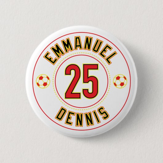 Emmanuel Dennis 25 Button (Vorderseite)