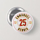 Emmanuel Dennis 25 Button (Vorne & Hinten)