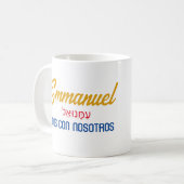 emmanuel Dios con nosotros Kaffeetasse (Vorderseite Links)
