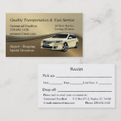 Emmanuel Excellent Taxi Service Visitenkarte (Vorne/Hinten)