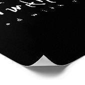 Emmanuel God with us Double Bedeutung Script Text Poster (Ecke)