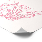 Emmanuel God with us Pink Christlich Christmas Poster (Ecke)