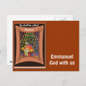 Emmanuel, Gott mit uns Feiertagspostkarte (Vorne/Hinten)