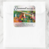 Emmanuel Gott mit uns Matthew 1:23 Weihnachtsbibel Quadratischer Aufkleber (Tasche)