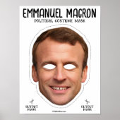 Emmanuel Macron Costume Mask Poster (Vorne)