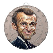 Emmanuel Macron Dartboard Dartscheibe (vorne)