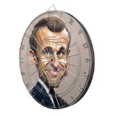 Emmanuel Macron Dartboard Dartscheibe (Vorderseite rechts)