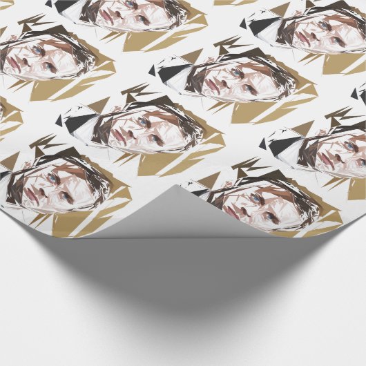 Emmanuel Macron Geschenkpapier (Ecke)