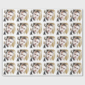 Emmanuel Macron Geschenkpapier (Flach)