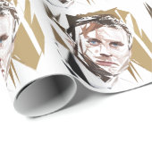 Emmanuel Macron Geschenkpapier (Rolleneckpunkt)