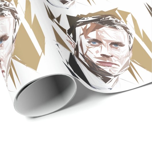 Emmanuel Macron Geschenkpapier (Rolleneckpunkt)