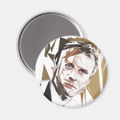 Emmanuel Macron Magnet (Vorderseite/Rückseite)