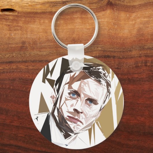 Emmanuel Macron Schlüsselanhänger (Vorderseite)