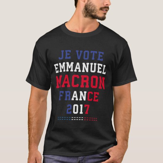 EMMANUEL MACRON T-Shirt (Vorderseite)